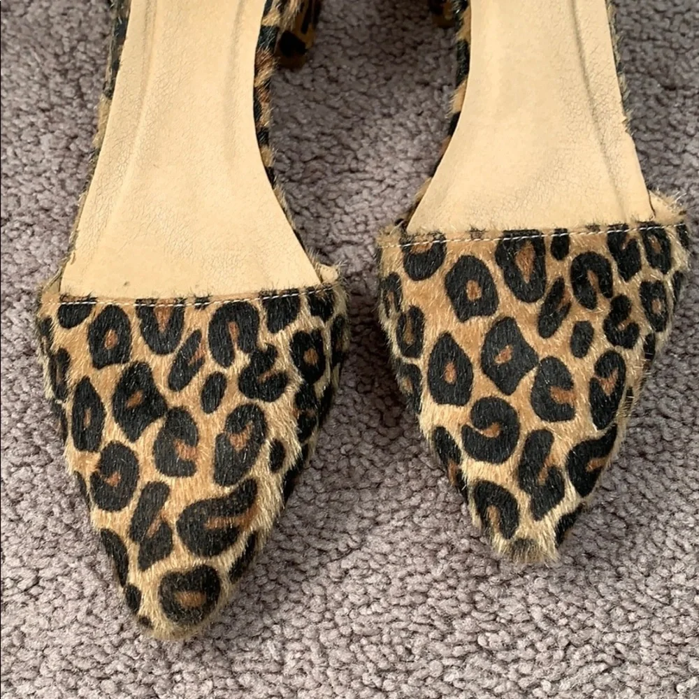 VTG inspired calf hair leopard print heels! - Picture 3 of 12